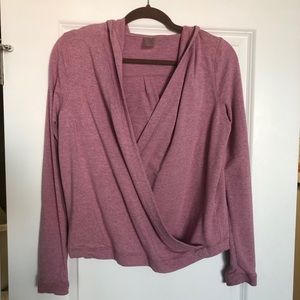 Wrap sweatshirt